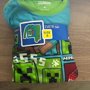 Boys' Green and Blue 2-Piece PJ Set